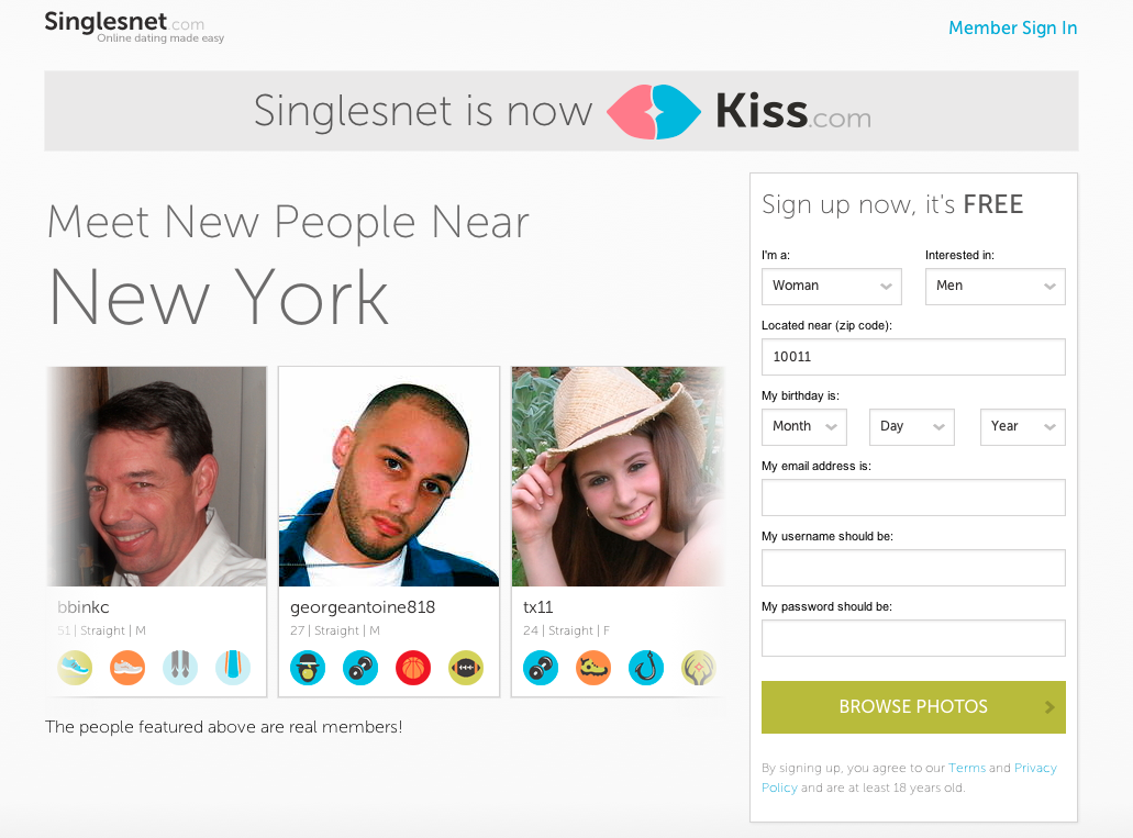 New dating site for 2013